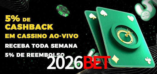Promoções do cassino ao Vivo 2026bet